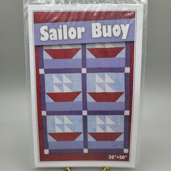 Sailor Buoy Wall Quilt Pattern Nautical Children Nursery Decor - Picture 1 of 3